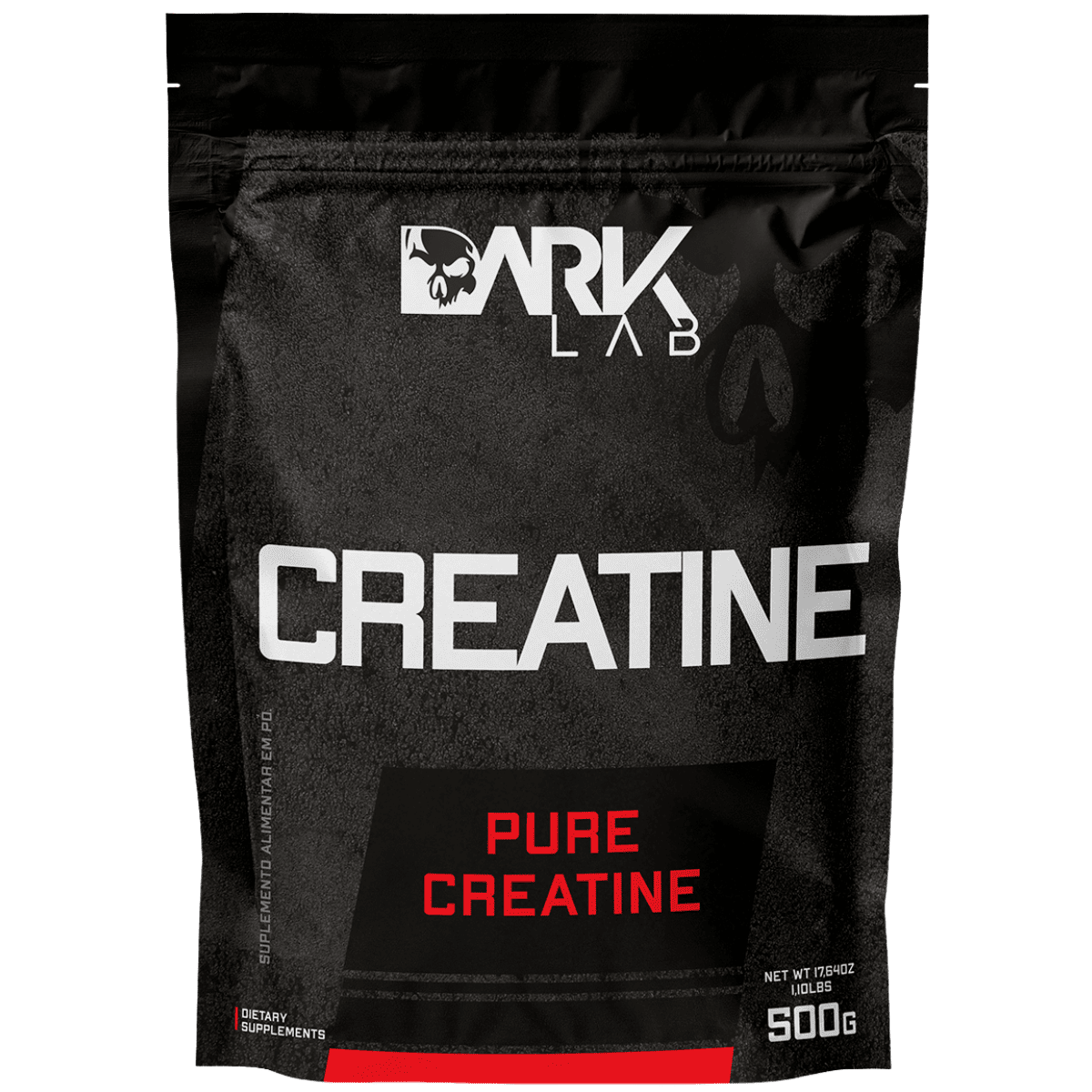 Embalagem de Creatina Dark Lab 500g Pure Creatine