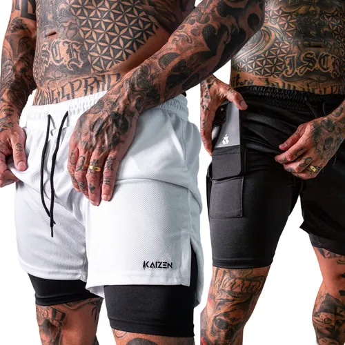 Kit 2 Shorts 2 em 1 Masculino Dryfit em review no ModoPro