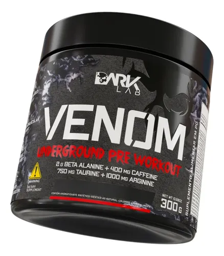 Pré-treino Venom Underground Dark Lab 300g em review no ModoPro