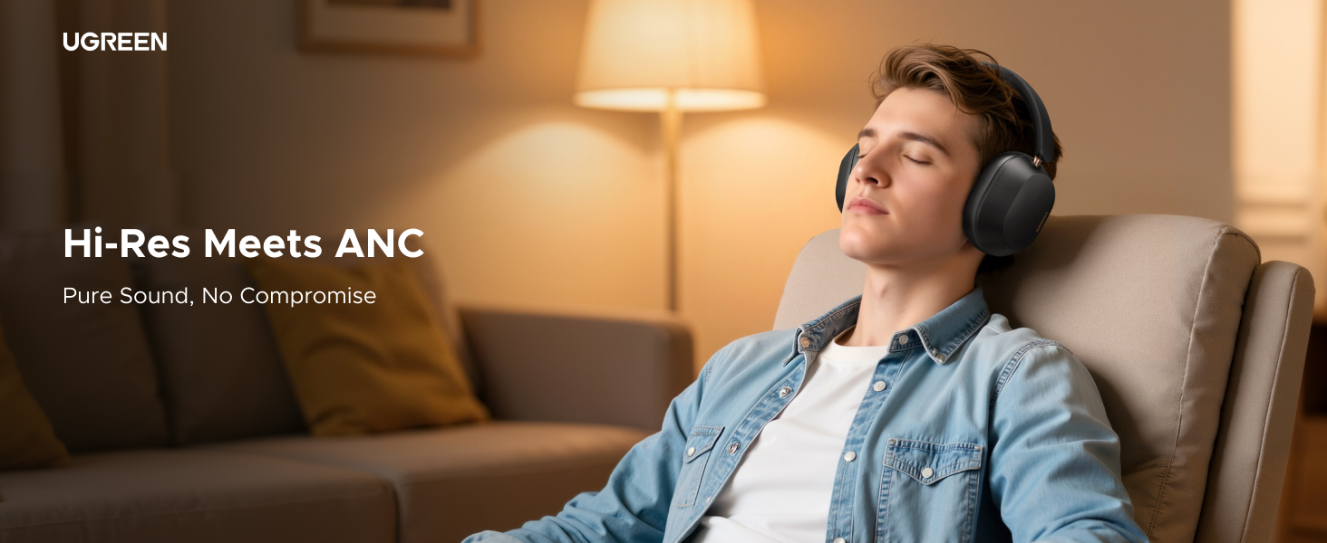 Ugreen HiTune Max5c em formato over-ear